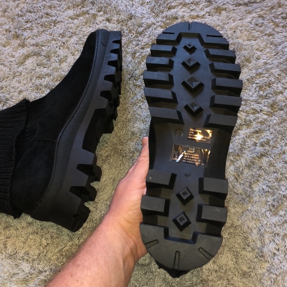 Karl Lagerfeld Paris - Wool Knit Sued Chelsea Boot - Picture 9 of 14